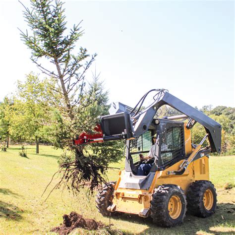 skid steer attachment for tree removal